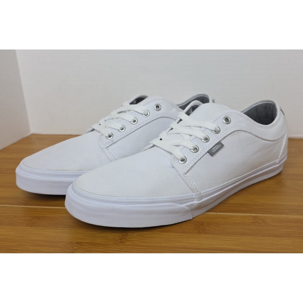 Vans Classic White Canvas Low-Top Sneakers